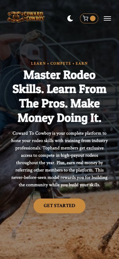 Coward To Cowboy mobile view